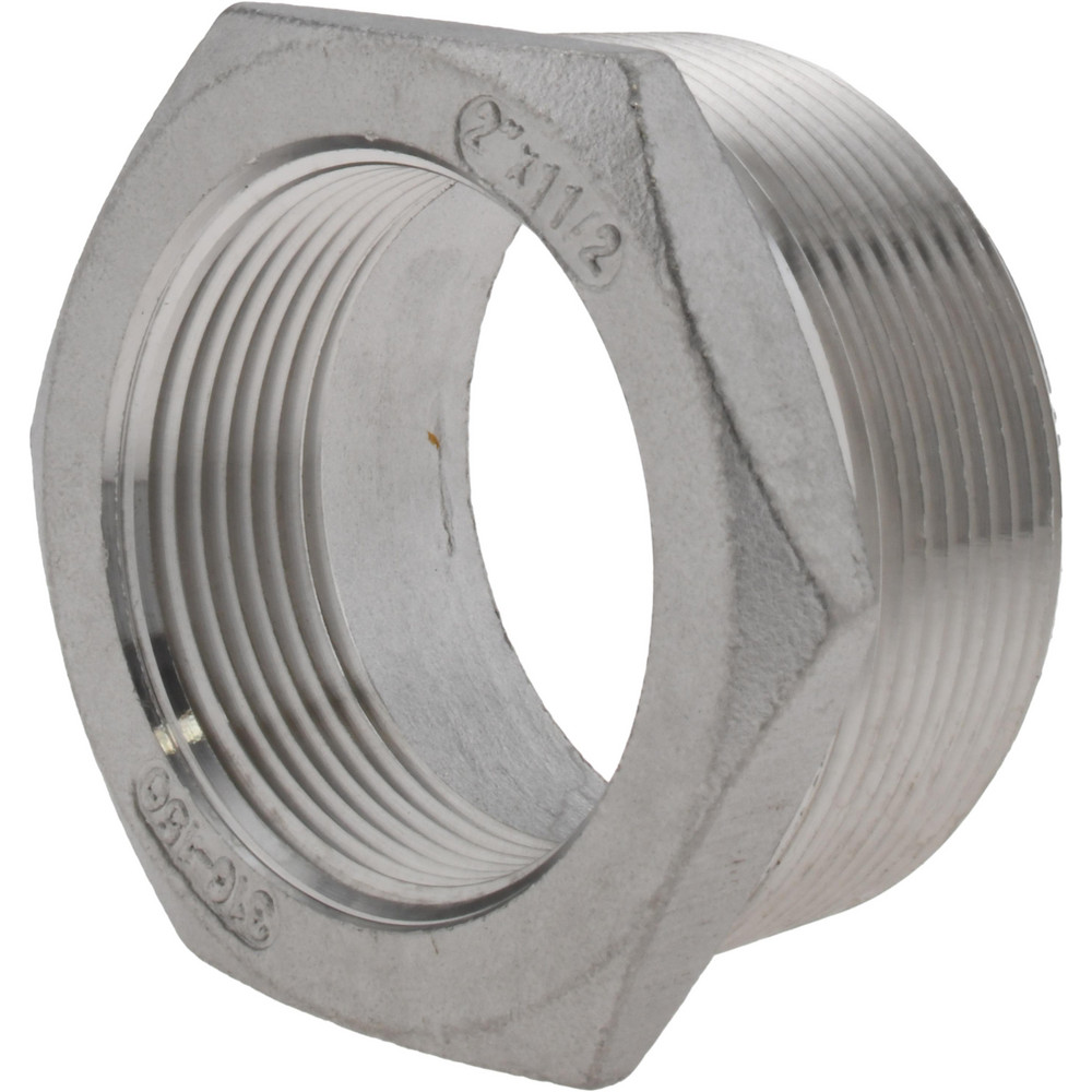Value Collection Pipe Hex Bushing: 2 x 1-1/2", 316 Stainless Steel - 6HB2*11/2