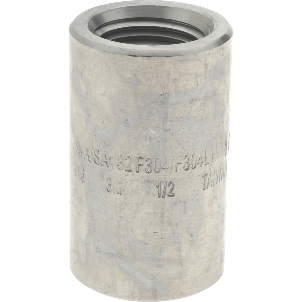 Merit Brass Pipe Half Coupling: 1", 304 & 304L Stainless Steel - 3411HD-16