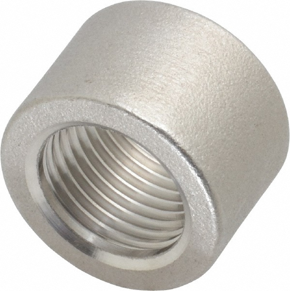 Merit Brass Pipe Half Coupling: 1", 304 & 304L Stainless Steel - 3411HD-16
