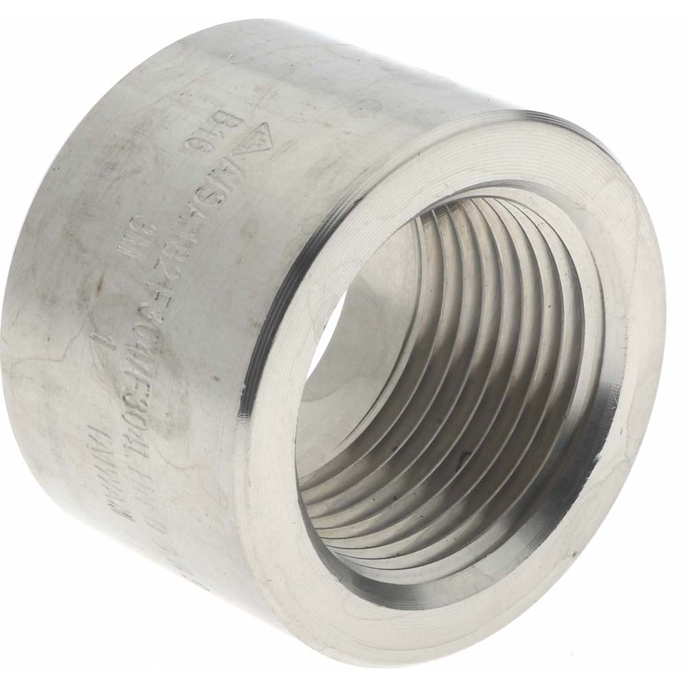 Merit Brass Pipe Half Coupling: 1", 304 & 304L Stainless Steel - 3411HD-16