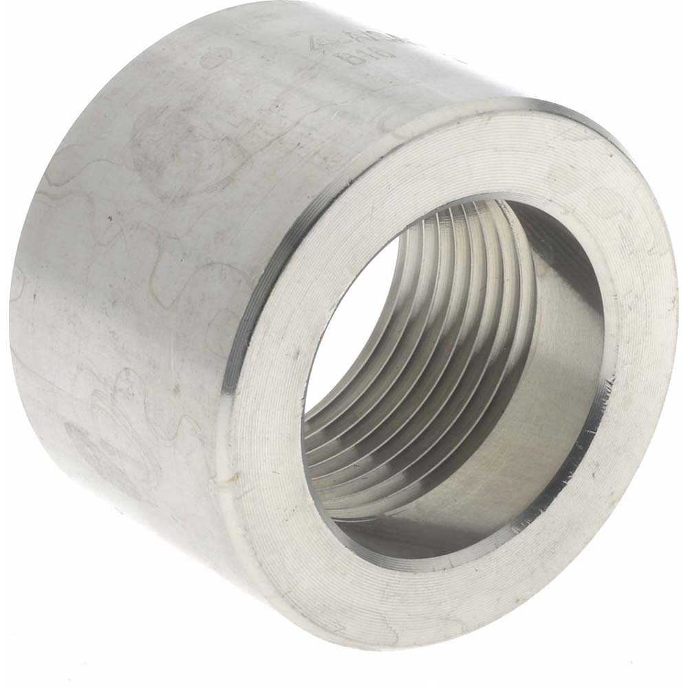 Merit Brass Pipe Half Coupling: 1", 304 & 304L Stainless Steel - 3411HD-16