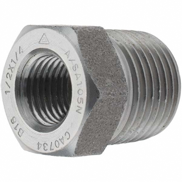 Merit Brass Pipe Half Coupling: 1", 304 & 304L Stainless Steel - 3411HD-16