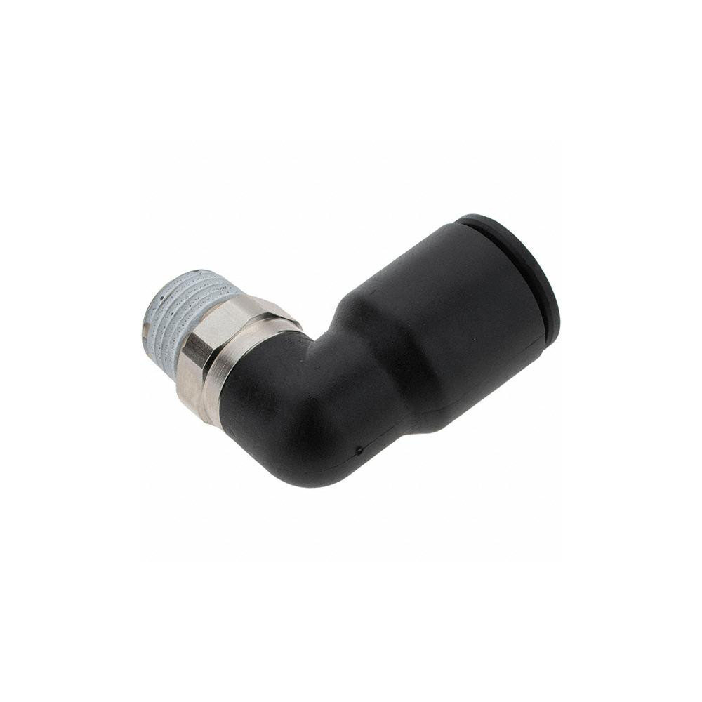 Parker Push-to-Connect Tube x Male BSPT Fitting: 90 Deg Elbow, BSPT - LG1036