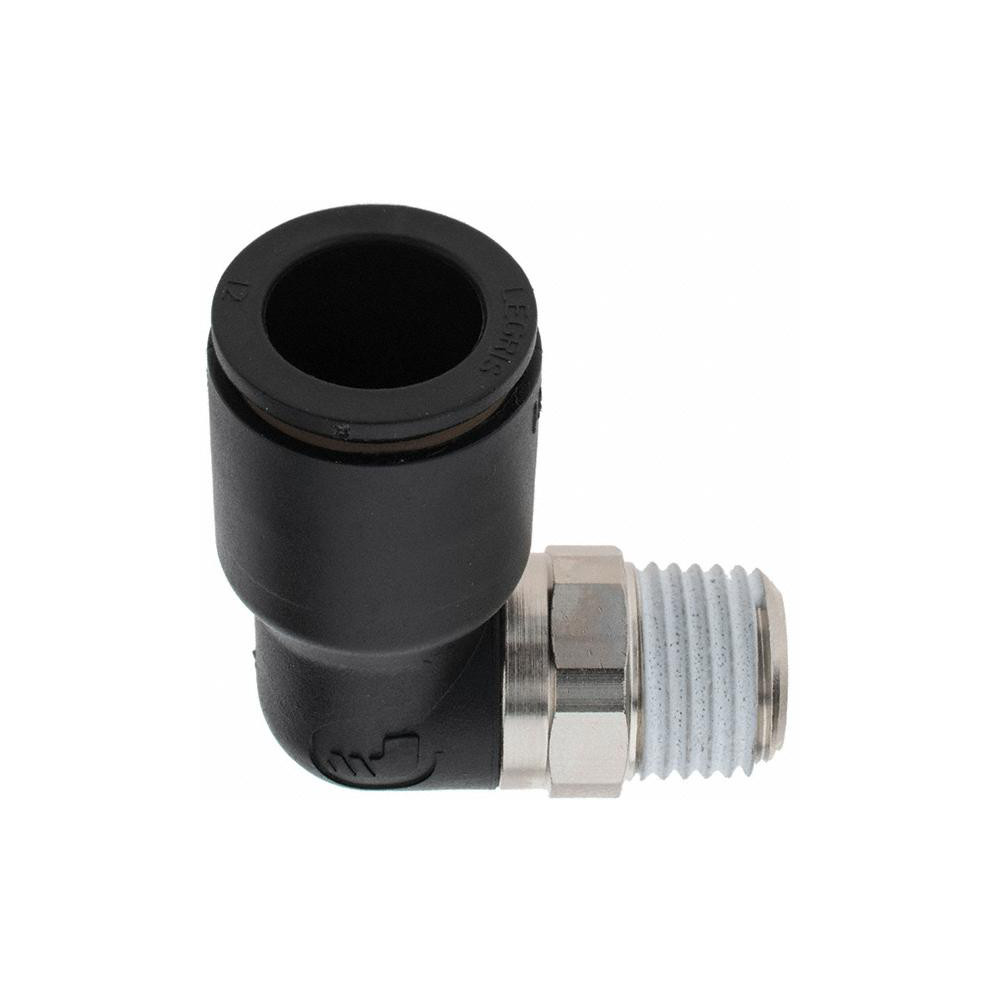 Parker Push-to-Connect Tube x Male BSPT Fitting: 90 Deg Elbow, BSPT - LG1036