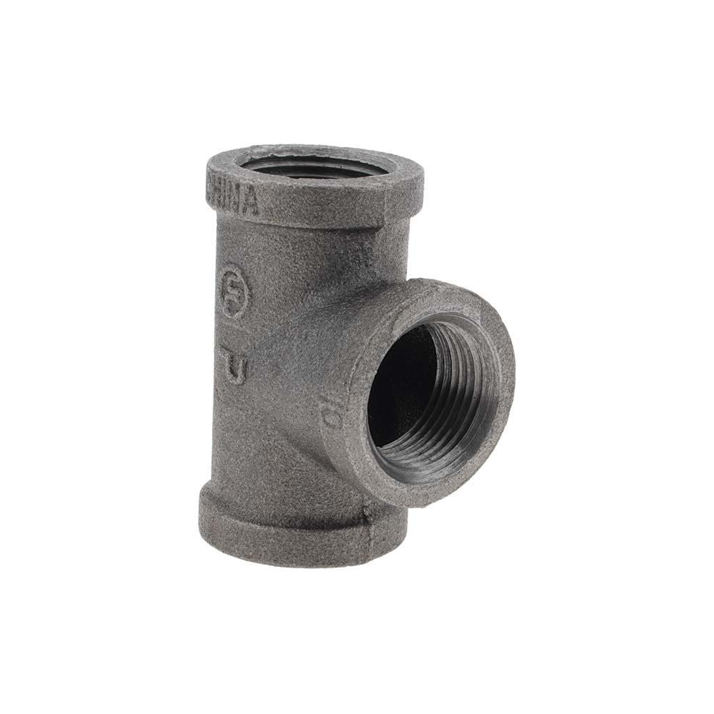 Value Collection Black Pipe Fittings: Tee, 3/4", Threaded, Malleable Iron - B-TEE07-DUP