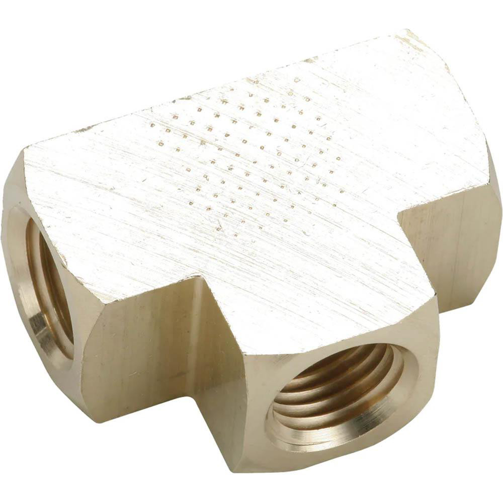 Parker Industrial Pipe Female Tee: 1/4" Female Thread, FNPTF - KP79162