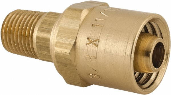 Dixon Valve & Coupling 3/8 NPTF, Reusable Hose Male Fitting - MSC1834086K