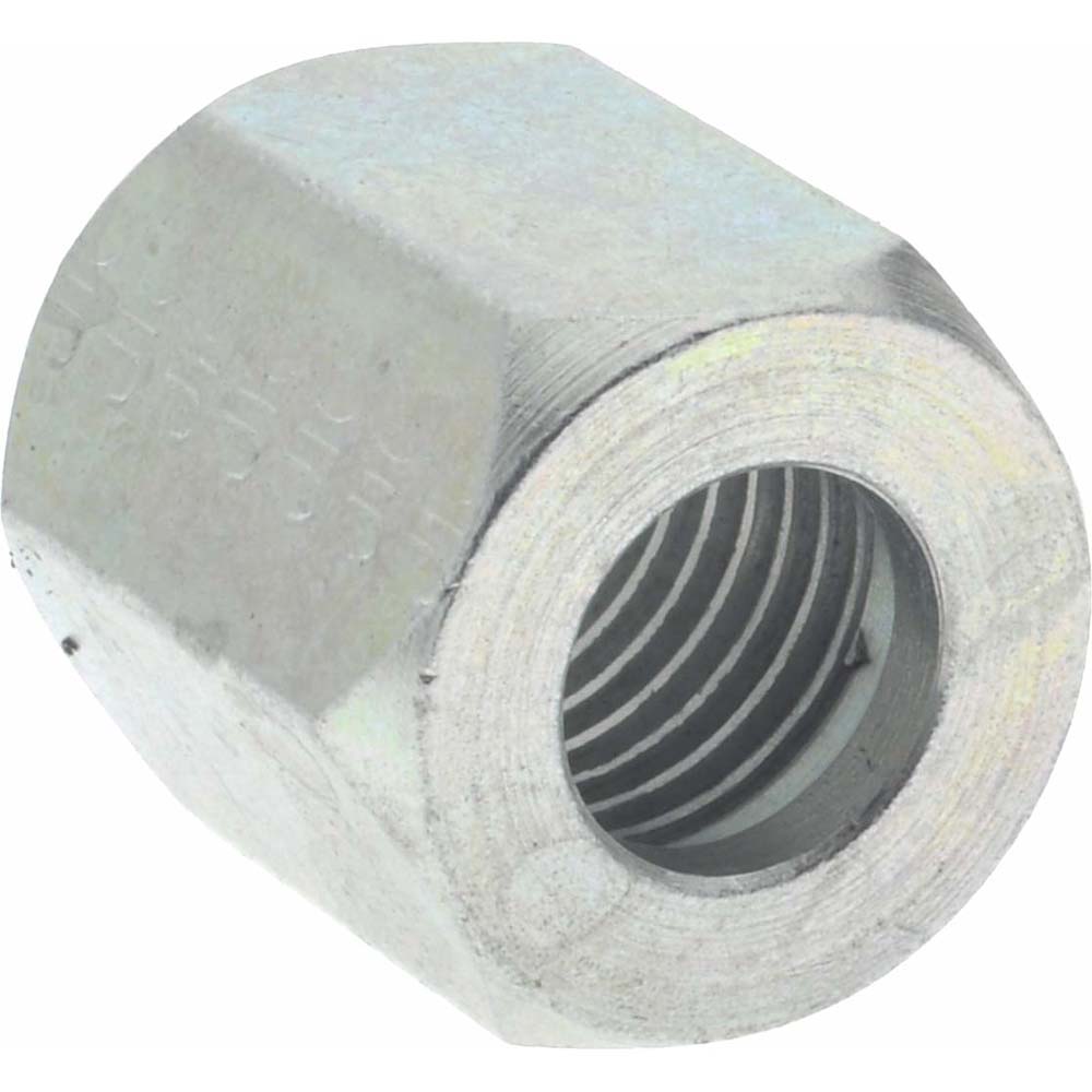 Eaton Steel Flared Tube Nut: 1/4" OD, 7/16-20 Thread, 37 deg Flared Angle - 1290-4S