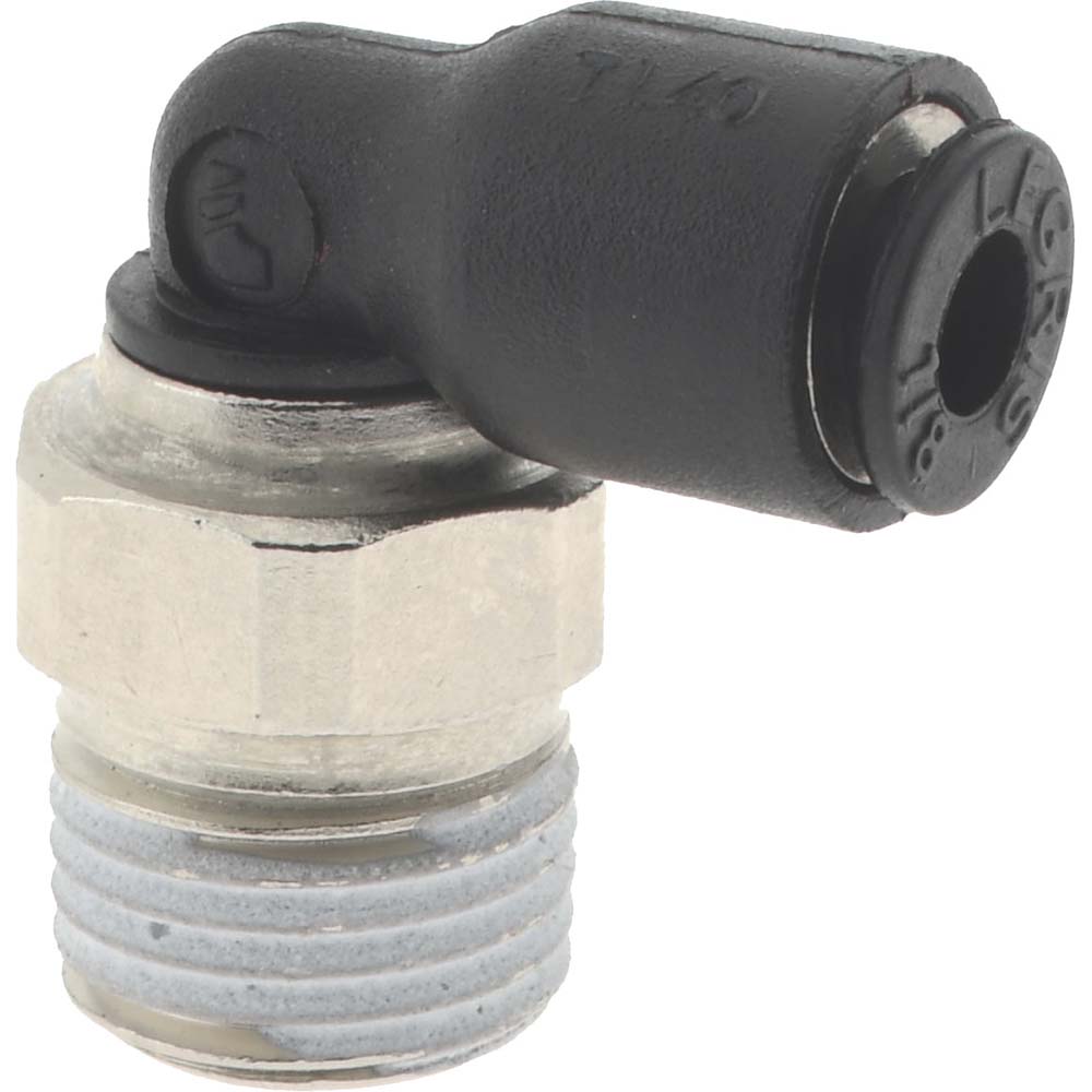 Parker Push-to-Connect Tube x MNPT Fitting: Connector, NPT, 1/8" OD - KP23826