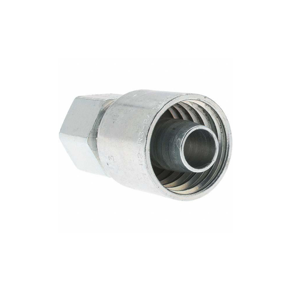 Parker Hydraulic Hose Female Pipe Rigid Fitting: 0.75" ID, 12 mm, 3/4" - KP46914