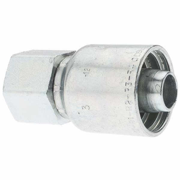 Parker Hydraulic Hose Female Pipe Rigid Fitting: 0.75" ID, 12 mm, 3/4" - KP46914