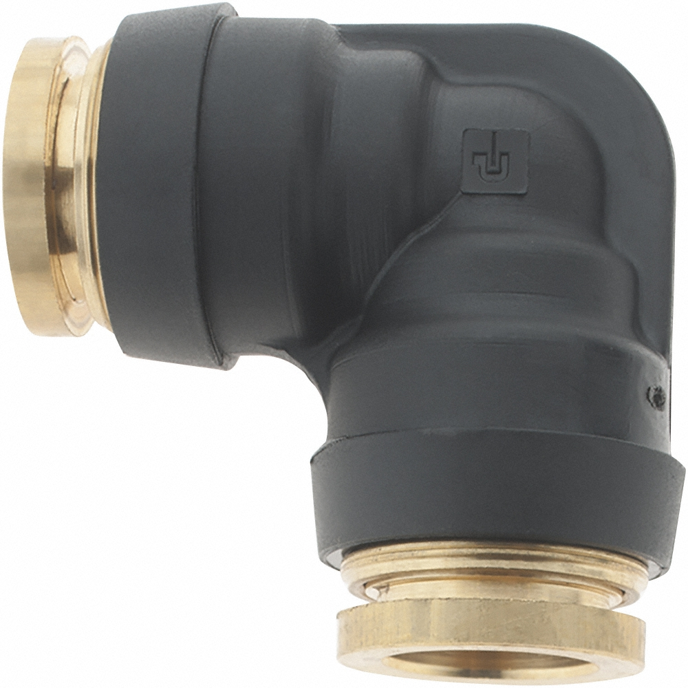 Norgren Push-to-Connect Tube x Tube Fitting: Union Elbow, 8.00 mm OD - C00400800