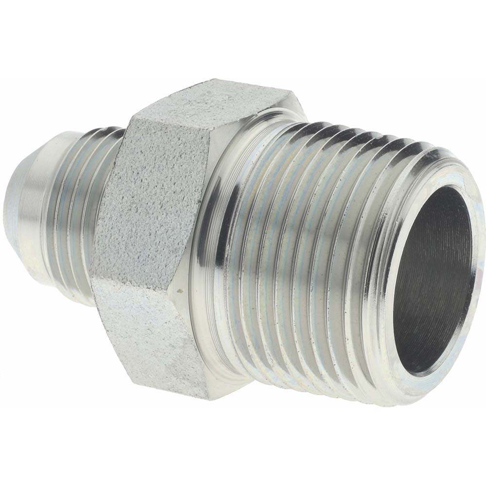 Eaton Steel Flared Tube Connector: 1/2" OD, 37 deg Flared Angle - 2021-12-8S