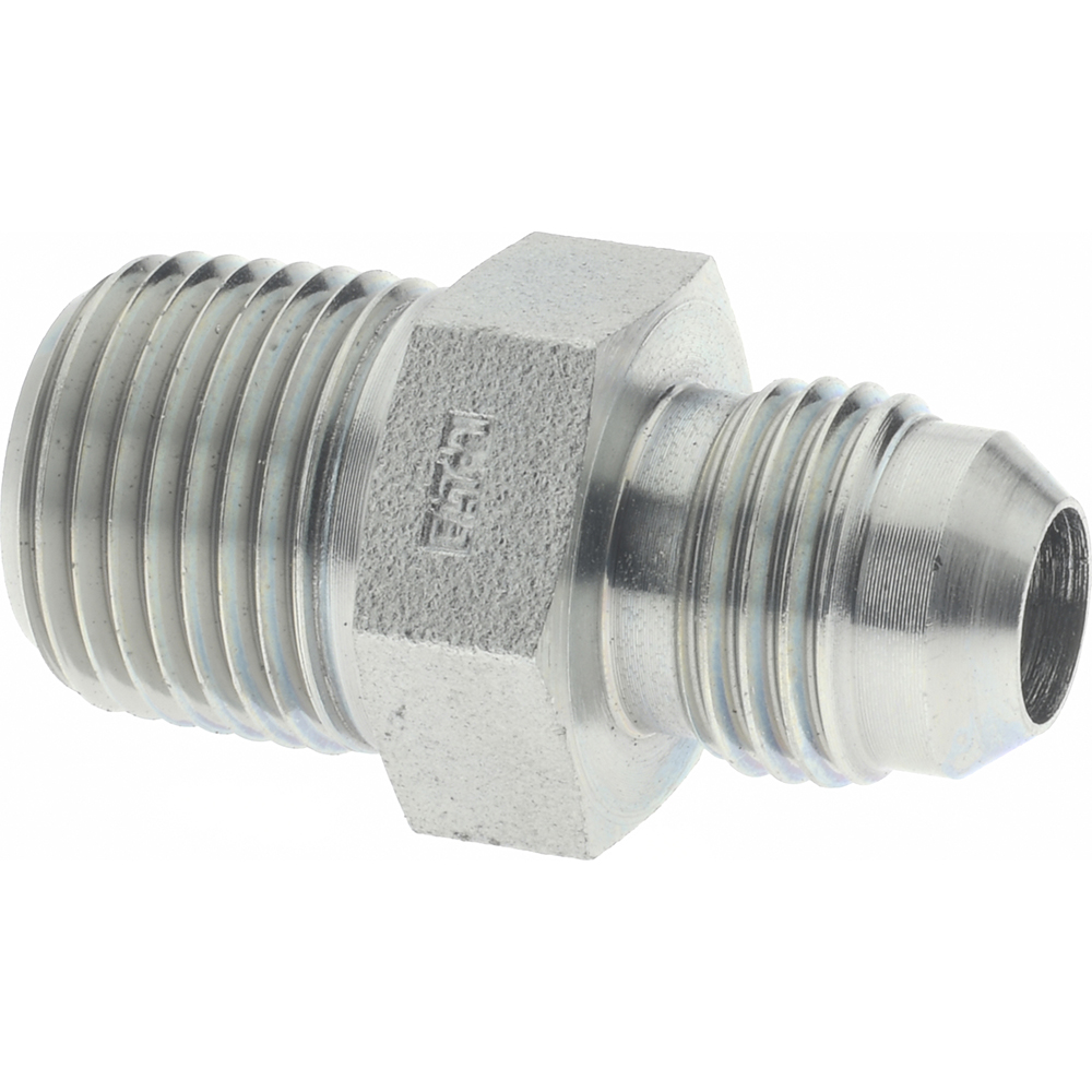 Eaton Steel Flared Tube Connector: 1/2" OD, 37 deg Flared Angle - 2021-12-8S