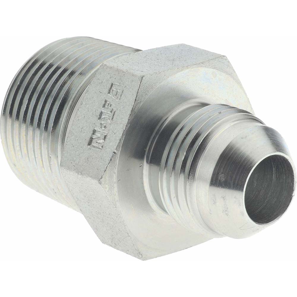 Eaton Steel Flared Tube Connector: 1/2" OD, 37 deg Flared Angle - 2021-12-8S