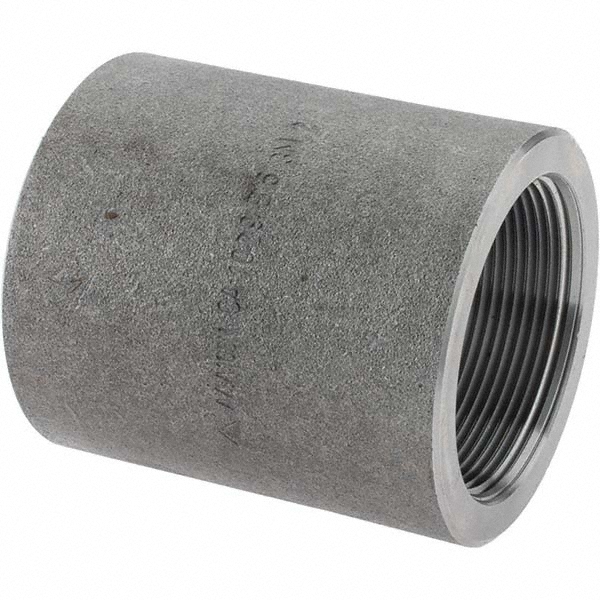 Value Collection Black Pipe Fittings: Coupling, 2", NPT, Forged Carbon Steel - -12129-8