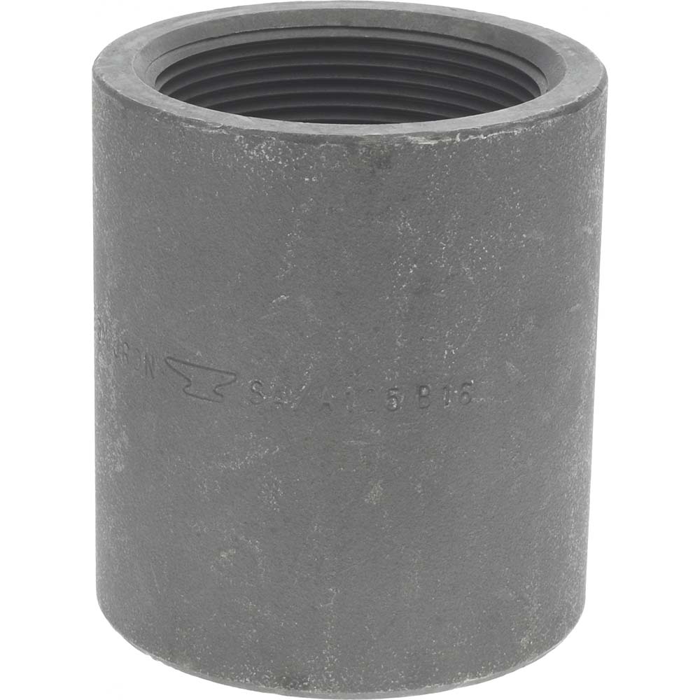 Value Collection Black Pipe Fittings: Coupling, 2", NPT, Forged Carbon Steel - -12129-8