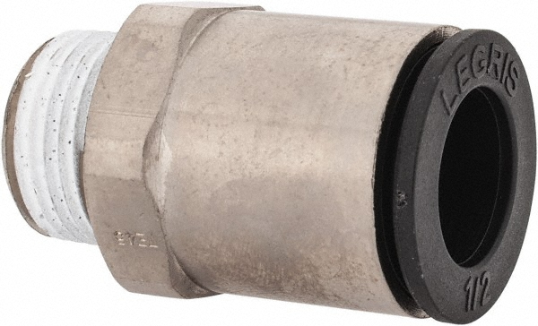 Legris Push-to-Connect Fitting: Male Elbow, BSPT, 1/2" OD - 3109 62 17