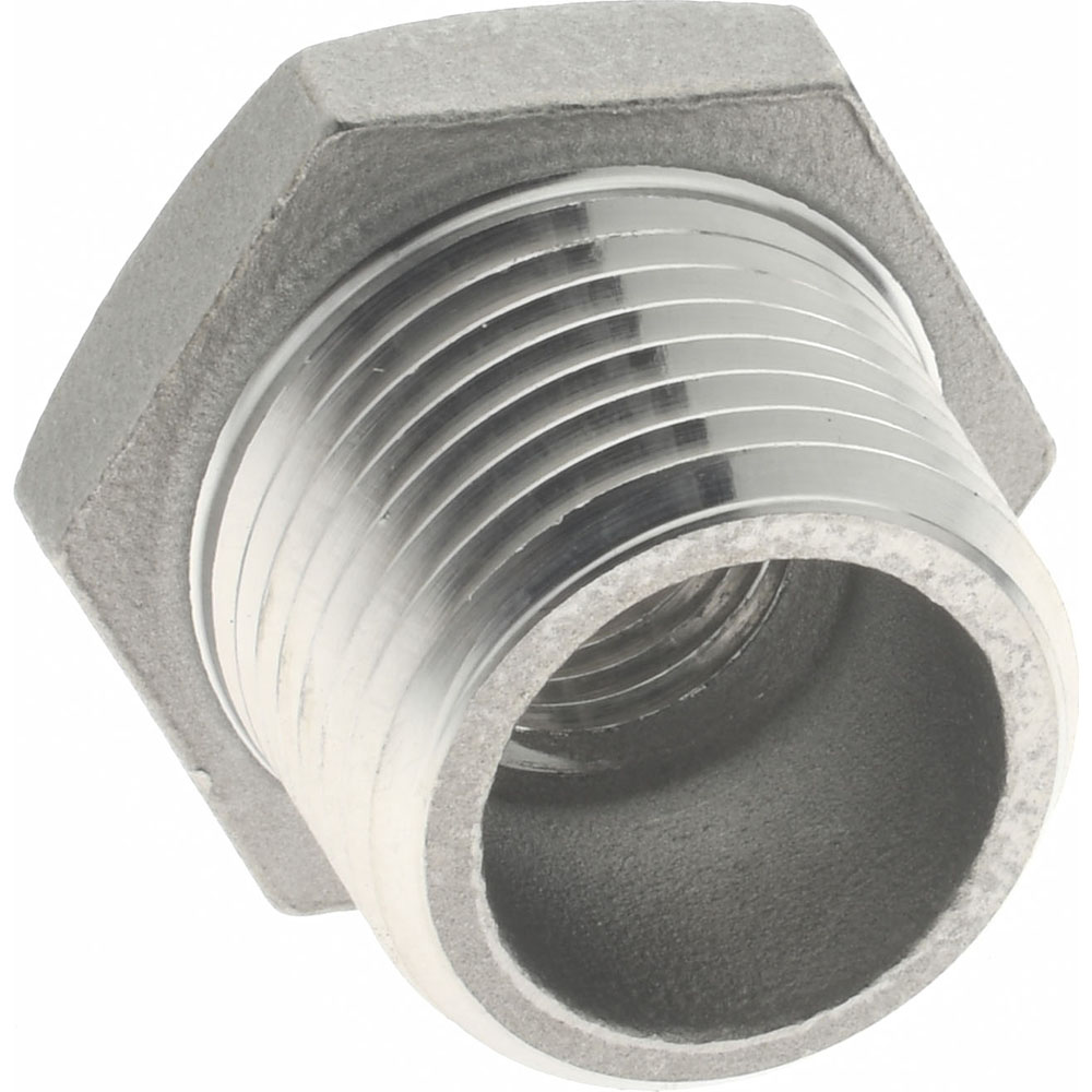 Merit Brass Pipe Bushing: 1/2 x 1/4", 316 Stainless Steel - K614-0804