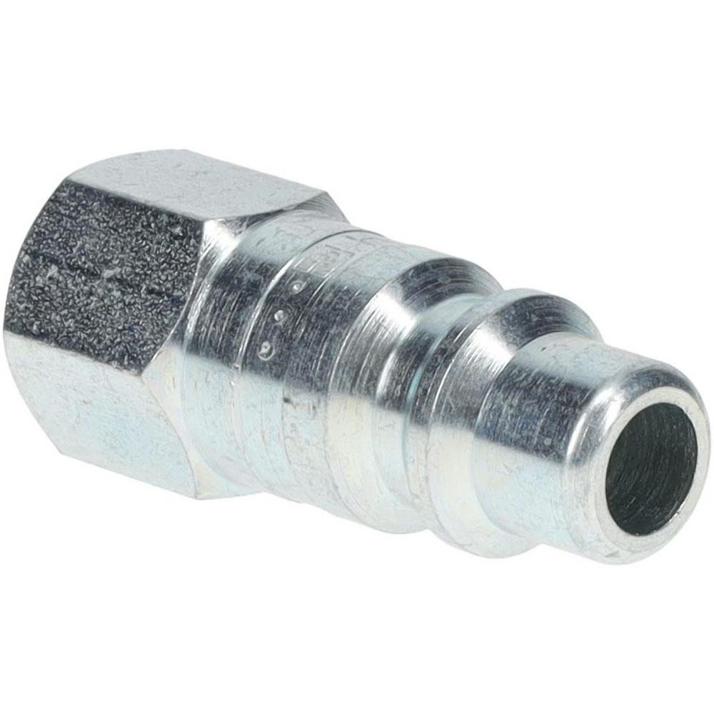 Parker Pneumatic Hose Coupling: 1/4-18, 3/8" Body Dia, Industrial Interchange - H1E