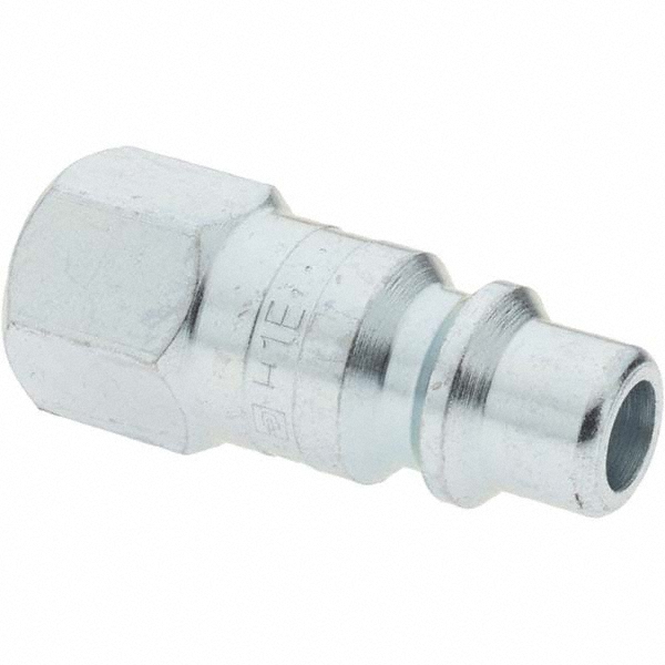 Parker Pneumatic Hose Coupling: 1/4-18, 3/8" Body Dia, Industrial Interchange - H1E