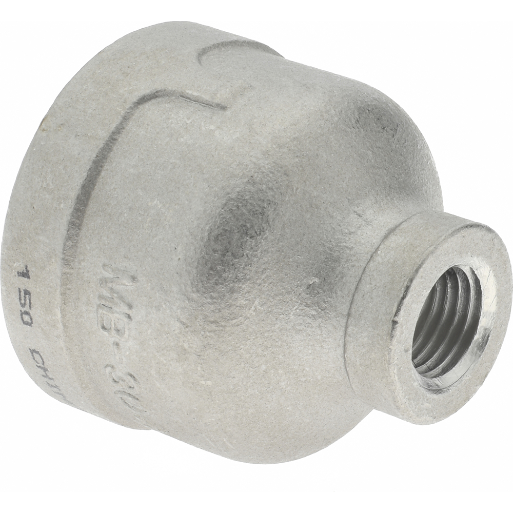 Merit Brass Pipe Reducer: 1 x 1/4", 304 Stainless Steel - K412-1604