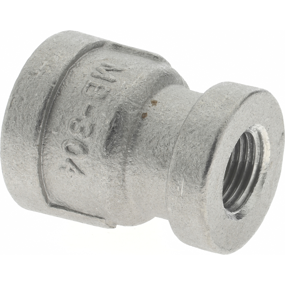 Merit Brass Pipe Reducer: 1 x 1/4", 304 Stainless Steel - K412-1604