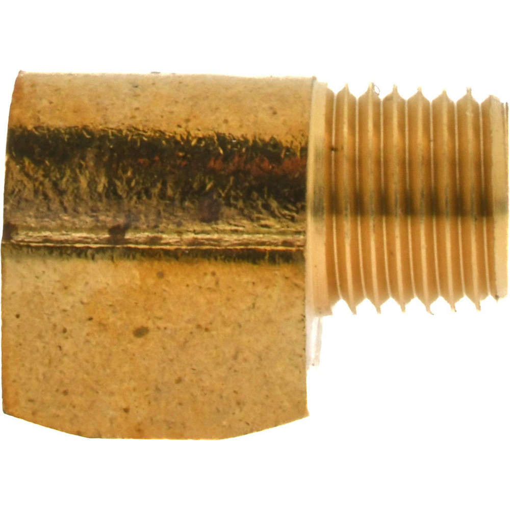 CerroBrass Industrial Pipe 90 ° Street Elbow: 1/4" Female Thread, 1/4" Male Thread, MNPT x FNPT - 28157