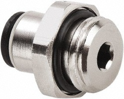 Legris Push-to-Connect Push-to-Connect Fitting: Connector, BSPP, 10.00 mm OD - 3101 10 21