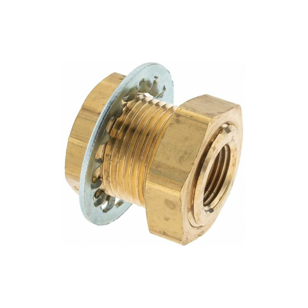 Parker Industrial Pipe Anchor Coupling: 3/8-18 Female Thread, 1-14 Male Thread, MNPTF x FNPTF - KP25688