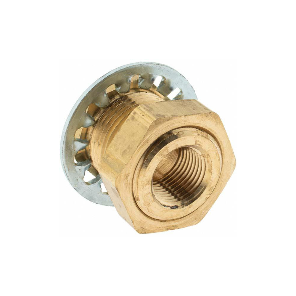 Parker Industrial Pipe Anchor Coupling: 3/8-18 Female Thread, 1-14 Male Thread, MNPTF x FNPTF - KP25688