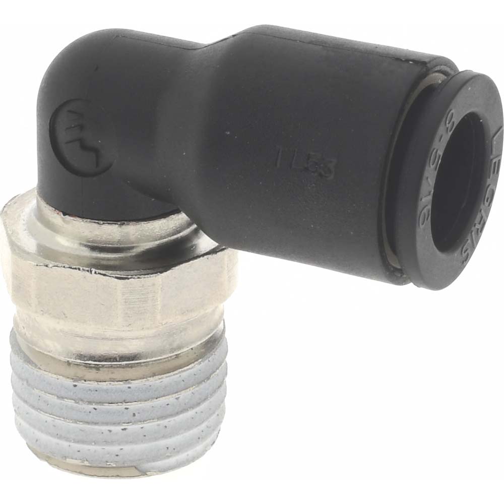 Legris Push-to-Connect Fitting: Male Elbow, NPT, 3/8" OD - 3109 60 11