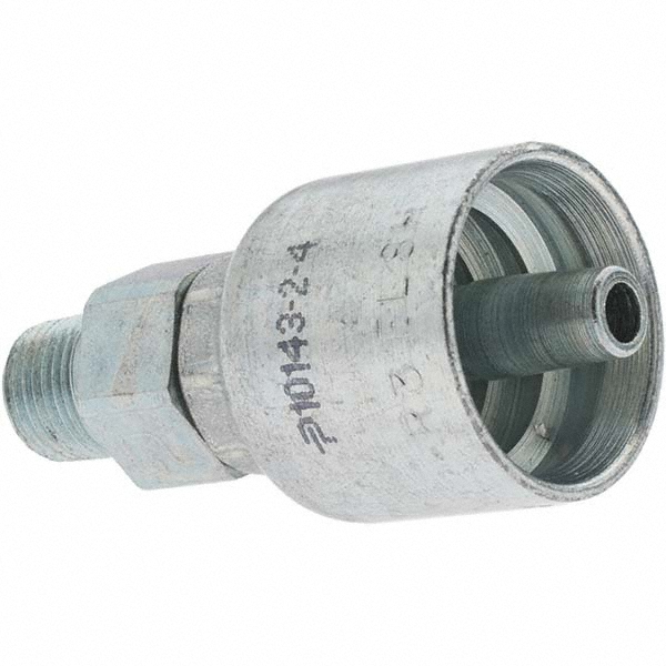 Parker Hydraulic Hose Female Swivel Fitting: 0.5" ID, 8 mm, 1/2" - KP46918