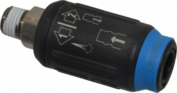 CEJN Pneumatic Hose Coupling: 1/4" Thread, 1/4" Body Dia, Industrial Interchange - 10 310 2402