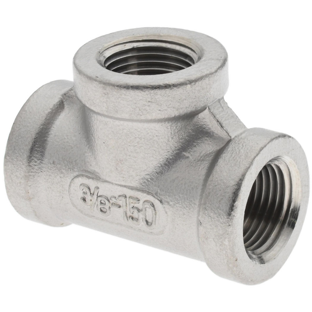 Parker Industrial Pipe Female Tee: 3/8" Female Thread, FNPTF - KP79163