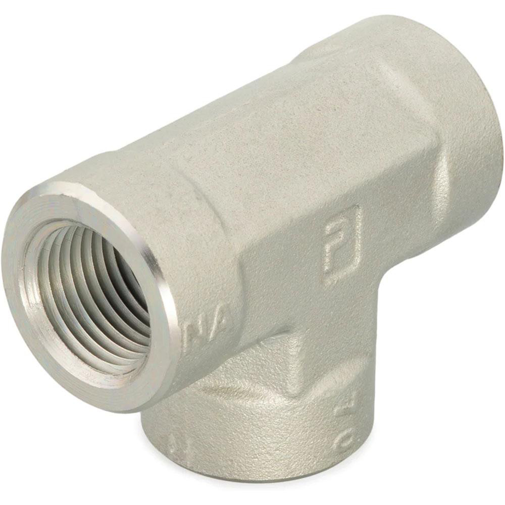 Parker Industrial Pipe Female Tee: 3/8" Female Thread, FNPTF - KP79163