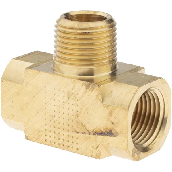 Parker Industrial Pipe Female Tee: 3/8" Female Thread, FNPTF - KP79163