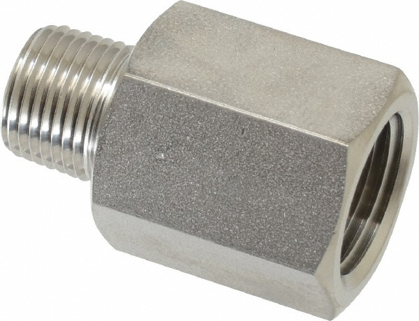 Ham-Let Pipe Adapter: 1/2 x 3/8", 316 Stainless Steel - 3001154