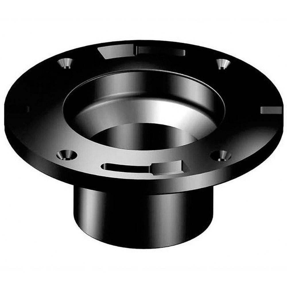 NIBCO 4 x 3" Pipe, 5-3/8" OD, ABS Closet Flange - I355320