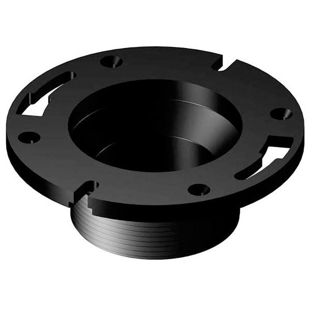 NIBCO 4 x 3" Pipe, 5-3/8" OD, ABS Closet Flange - I355320