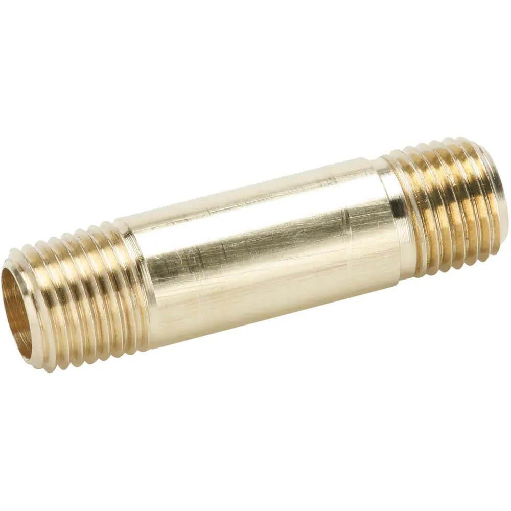 Parker Industrial Pipe Long Nipple: 1/8" Male Thread, MNPTF - 215PNL-2-20