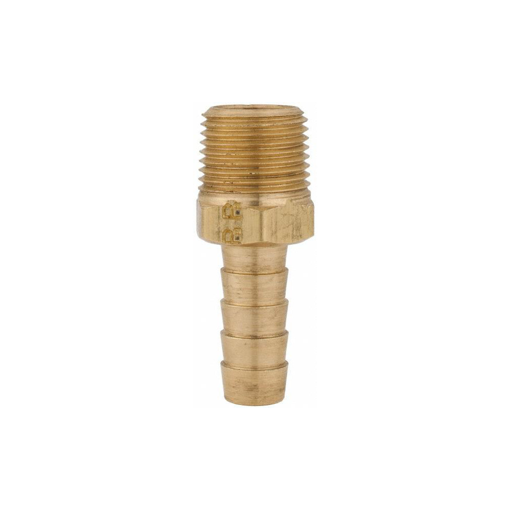 Parker Barbed Hose Fitting: 3/8" x 3/8" ID Hose, Male Connector - 125HBL-6-6