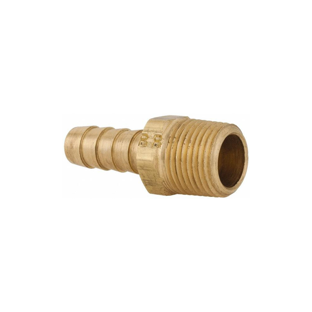 Parker Barbed Hose Fitting: 3/8" x 3/8" ID Hose, Male Connector - 125HBL-6-6