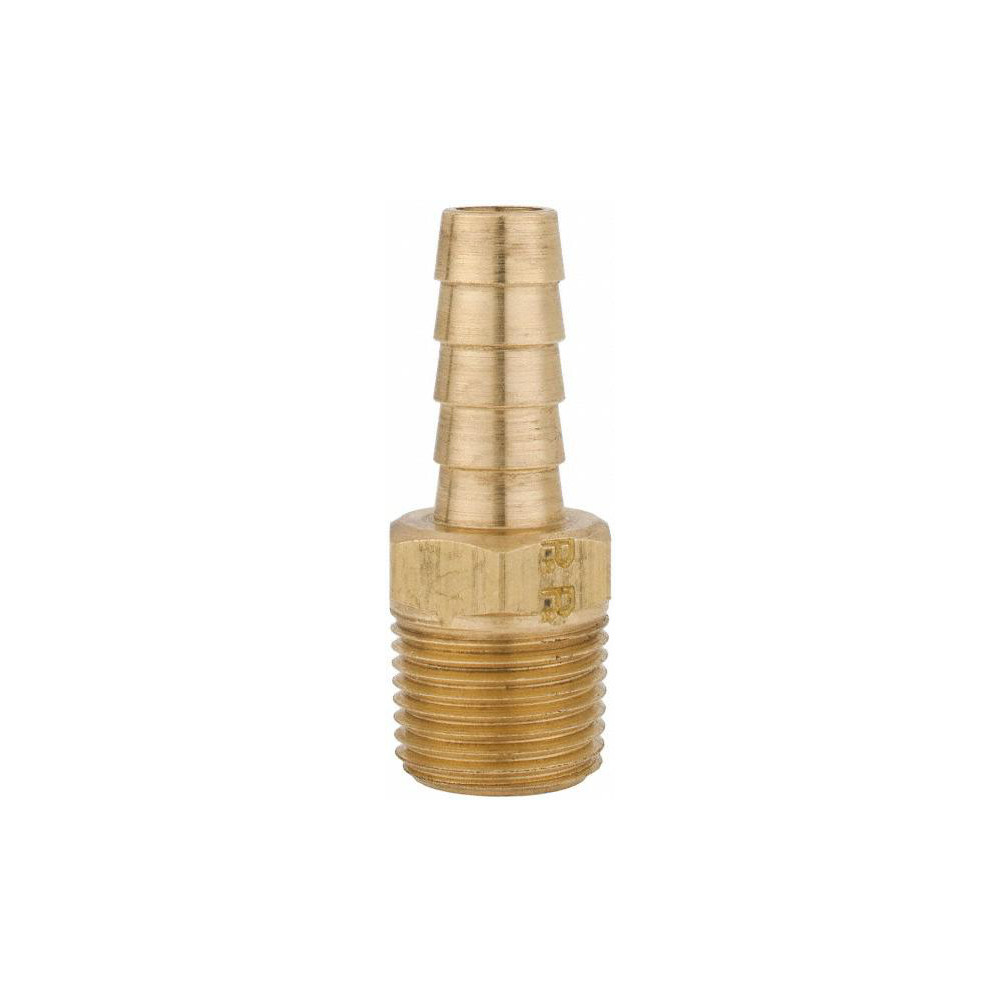 Parker Barbed Hose Fitting: 3/8" x 3/8" ID Hose, Male Connector - 125HBL-6-6