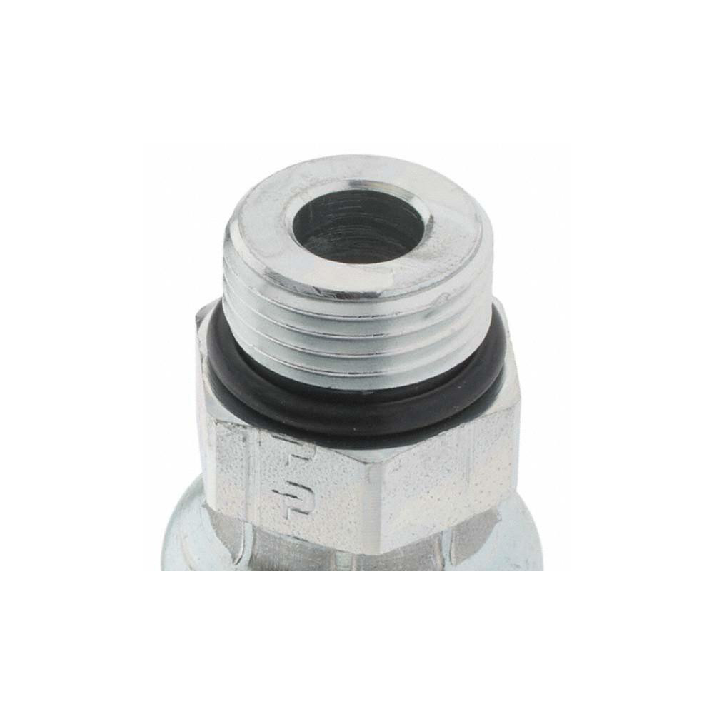 Parker Hydraulic Hose Male Rigid Fitting: 0.375" ID, 6 mm, 1/2" - KP81363