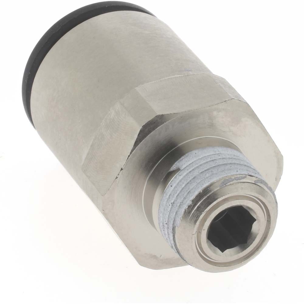 Legris Push-to-Connect Tube x MNPT Fitting: Connector, NPT, 3/8" OD - 3175 60 11