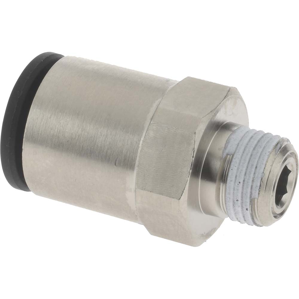 Legris Push-to-Connect Tube x MNPT Fitting: Connector, NPT, 3/8" OD - 3175 60 11