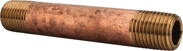Merit Brass Stainless Steel Pipe Nipple: 1/4" Pipe, Grade 304 & 304L - 4004-250