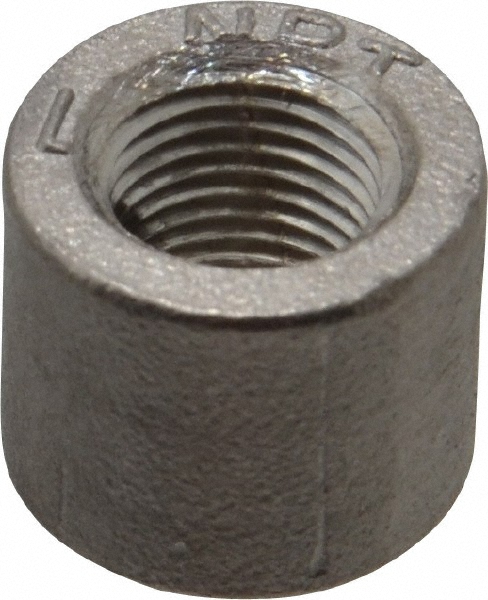 Merit Brass Pipe Half Coupling: 1/8", 316 Stainless Steel - K611H-02