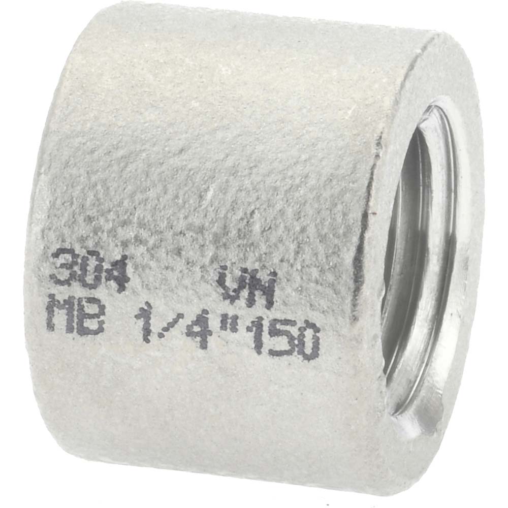 Merit Brass Pipe Half Coupling: 1/8", 316 Stainless Steel - K611H-02
